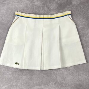 [176] LACOSTE Vintage 70s Rare Women's Tennis Pleated Skirt Size 44